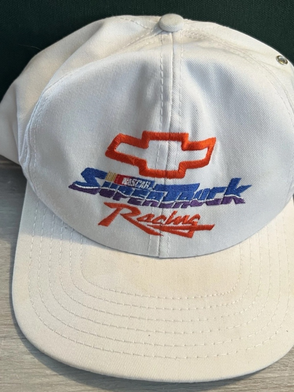 Vintage 90's NASCAR SuperTruck Racing Chevy Snapback Hat Excellent Condition